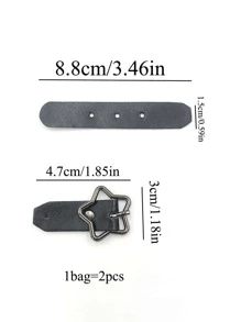 2pcs Star Design Waist Button - Gold - View 2