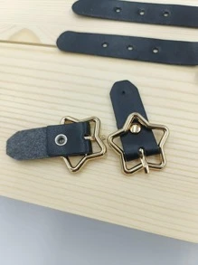 2pcs Star Design Waist Button - Gold - View 4