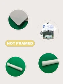 3 Cái/bộ Cây & Khẩu Hiệu Đồ Họa Có Khung Tranh, Hiện Đại Vải Treo Tường Tranh Nghệ Thuật Cho Trang Trí Tường Nhà - Nhiều màu - Xem 3