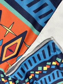 1入組幾何樣式沙灘巾 - 彩色 - 查看 4