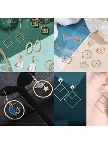 20入組/套時尚銅三角形DIY首飾配件適合女士DIY首飾製作 - 金黃色 - 查看 6