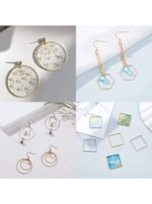 20pcs/set Fashion Copper Triangle DIY Jewelry Accessory For Women For DIY Jewelry Making - Yellow Gold - View 4