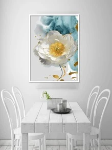 Floral Print Unframed Painting - Multicolor - View 1