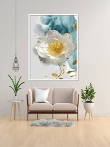 Floral Print Unframed Painting - Multicolor - View 2