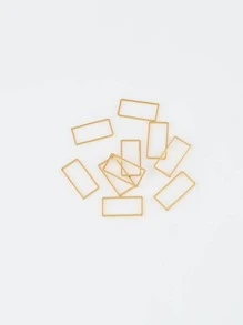 20入組/套時尚銅矩形DIY首飾配件適合女士DIY首飾製作 - 金黃色 - 查看 3