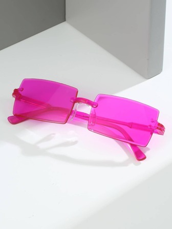 1pc Frameless Y2K Style Fashion Glasses Beach Accessories For Women Glasses Shades Basics Fall Winter Women Outfits Clothes Business Casual Gifts Spring Summer Bright Colors For Summer Beach Vacation,Outdoor,Travel