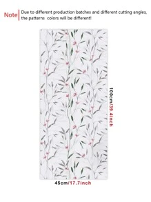 1入組花卉印花牆紙PVC自粘牆貼用於家居裝飾 - 彩色 - 查看 8