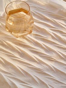 Solid Single Panel Sheer Curtain, White Polyester Mesh Curtain, For Home - White - View 6