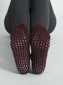 1雙防滑織物瑜珈襪 - 彩色 - 查看 2