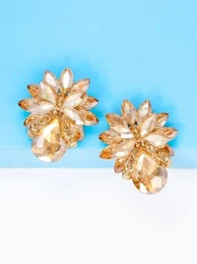 juran Bông tai trang trí bằng đá rhinestone - Rượu sâm banh - Xem 1