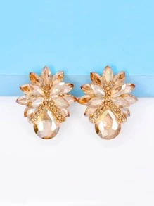 juran Bông tai trang trí bằng đá rhinestone - Rượu sâm banh - Xem 2