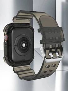 1入組黑色運動寬錶帶,日常裝飾 - 黑色 - 查看 2