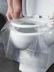 25pcs Disposable Toilet Seat Cover - Clear - View 3