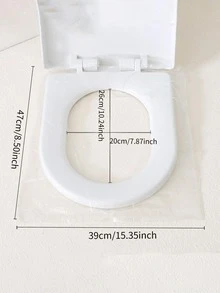 25pcs Disposable Toilet Seat Cover - Clear - View 5