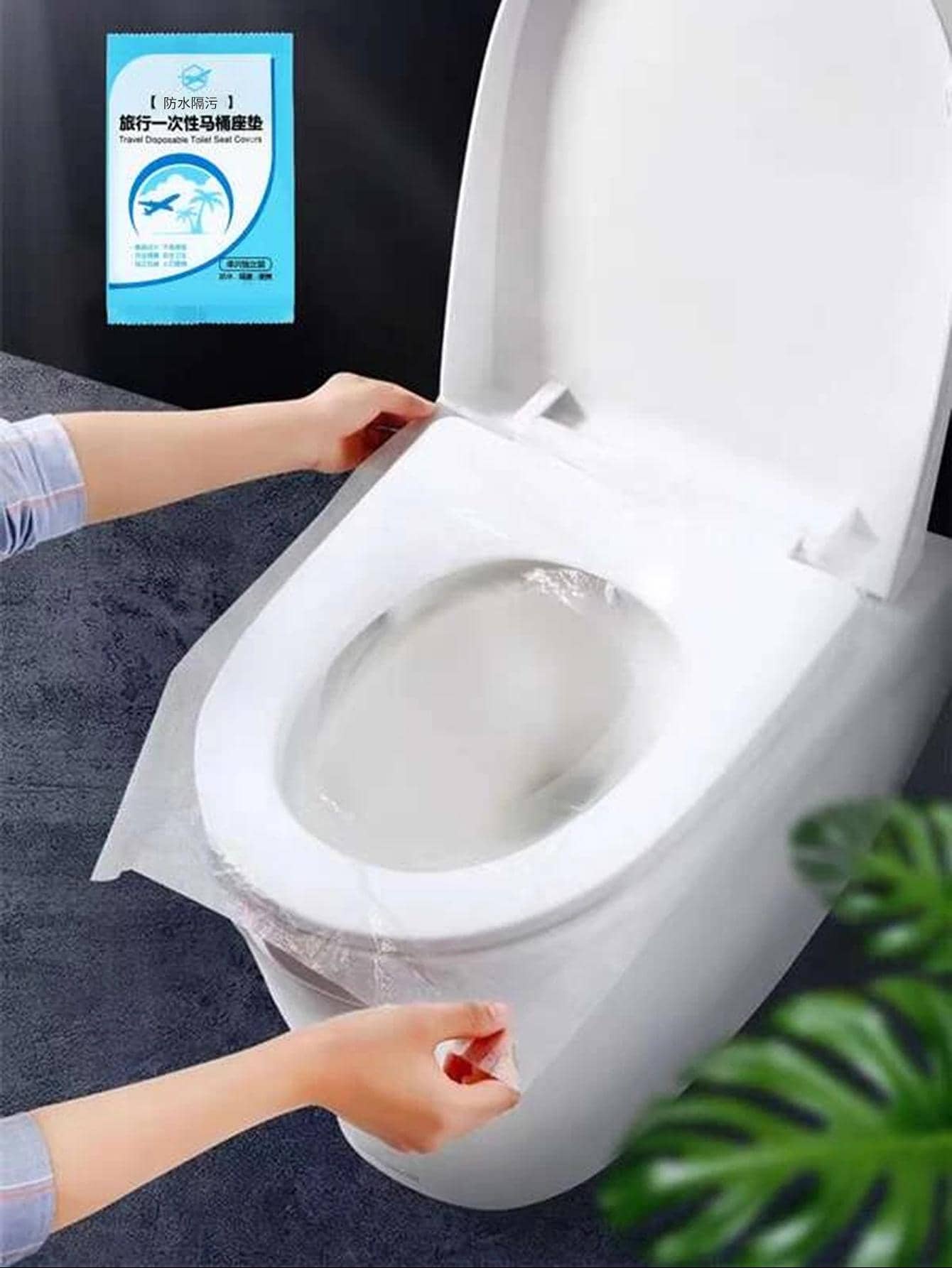 25pcs Disposable Toilet Seat Cover - Clear - View 1