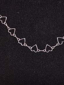 1 Stück modische Taillenkette aus Zinklegierung in Herzform für Frauen, für Strandfest, Valentinstag, Muttertag, Geschenk