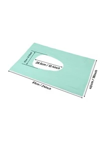 1 Gói Vỏ bọc bồn cầu di động dùng một lần, không thấm nước và vệ sinh - màu xanh lá - Xem 6