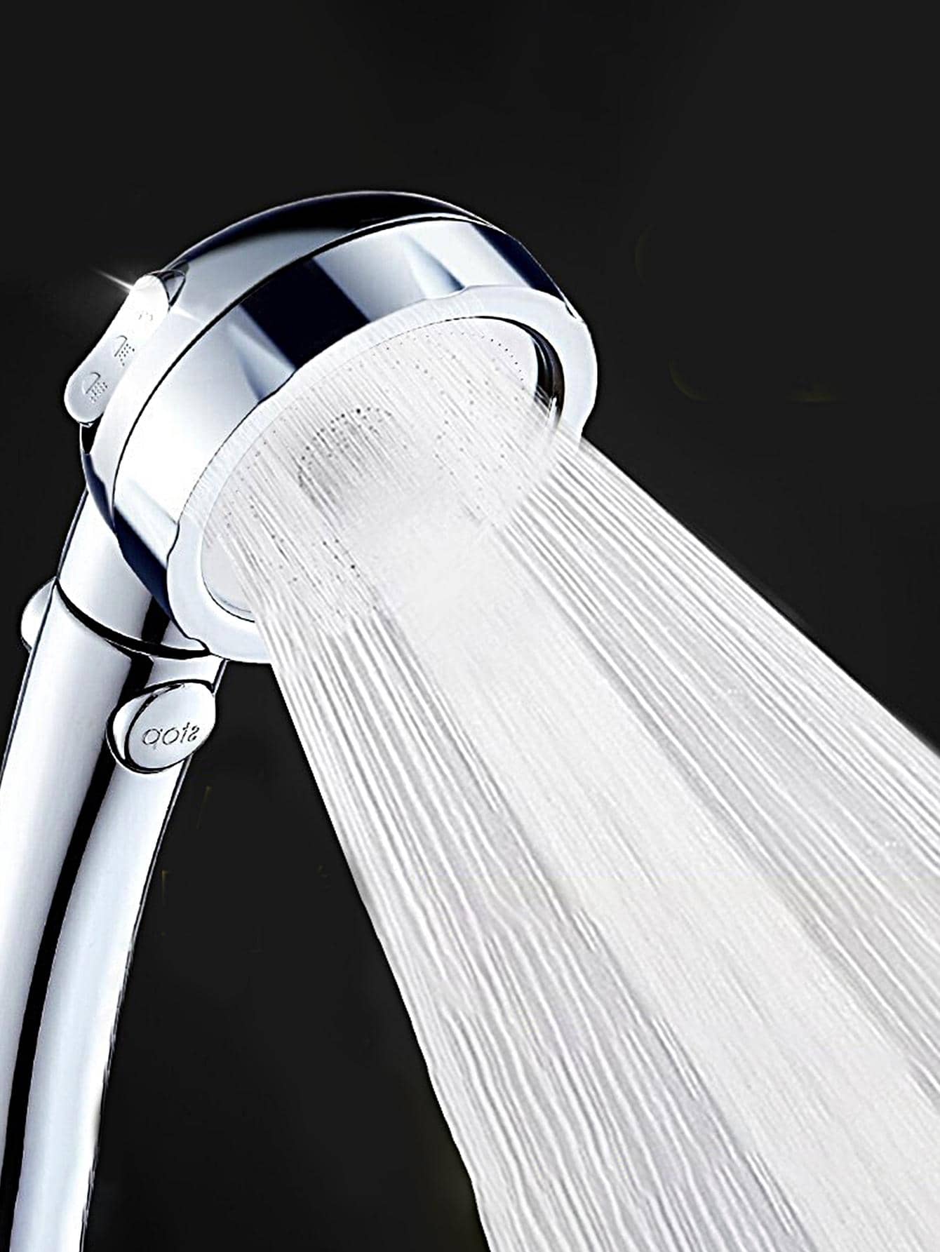 1入組增壓淋浴噴頭 - 銀色 - 查看 1