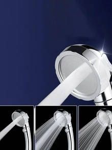 1入組增壓淋浴噴頭 - 銀色 - 查看 6