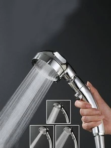 1入組增壓淋浴噴頭 - 銀色 - 查看 7