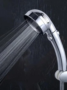 1入組增壓淋浴噴頭 - 銀色 - 查看 9