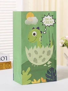 10入組卡通圖案禮品袋 - 彩色 - 查看 1