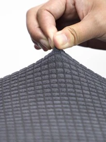 1 Màu Ghế Bọc Ghế, Polyester Hiện Đại Co Giãn Ghế Ăn Ghế Cho Gia Đình - Xám - Xem 5