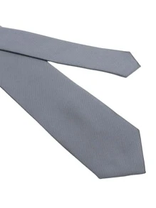 ZONFAZ 1pc 8cm Men's Solid Color Dark Grey Classic Casual Necktie Men Necktie - Dark Grey - View 4