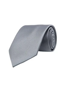 ZONFAZ 1pc 8cm Men's Solid Color Dark Grey Classic Casual Necktie Men Necktie - Dark Grey - View 2