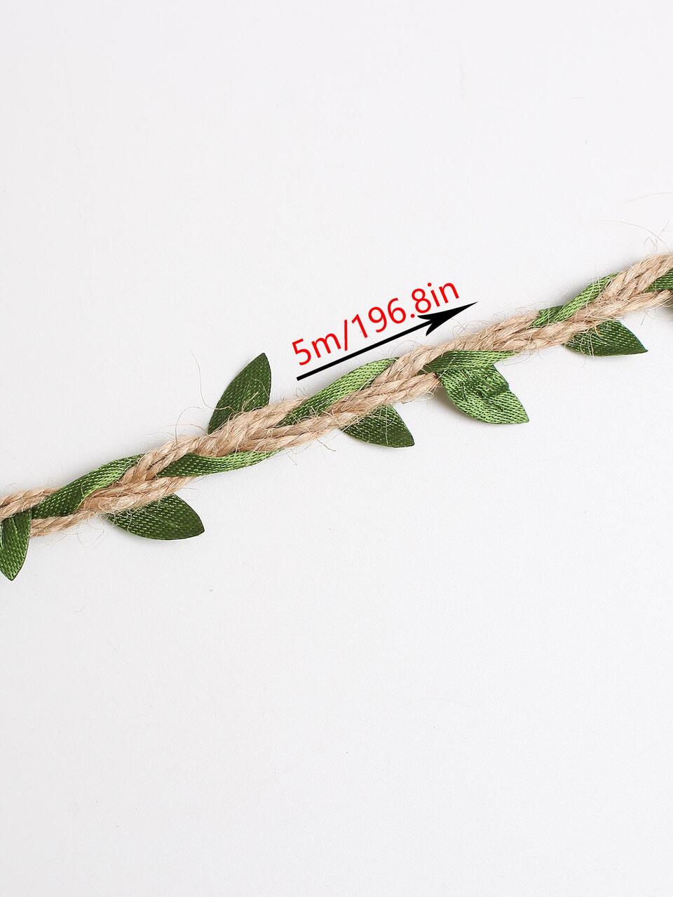 1pc Two Tone DIY Webbing, Modernist Fiber Leaf Decor Decorative Webbing For Crafts