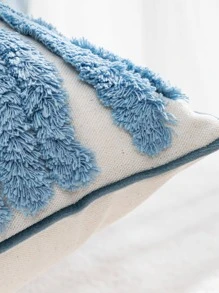 2入組簇絨靠墊套不附帶墊芯 - 藍色 - 查看 2