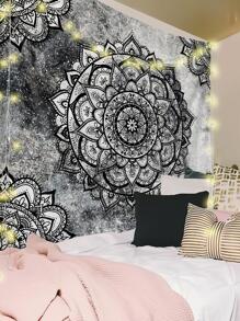 1 件曼陀罗印花挂毯，波西米亚风家居装饰挂毯，房间装饰旗帜，房间装饰，挂毯，墙壁装饰，墙壁艺术，房间用品，房间旗帜，挂毯，壁毯 - 彩色 - 查看 1