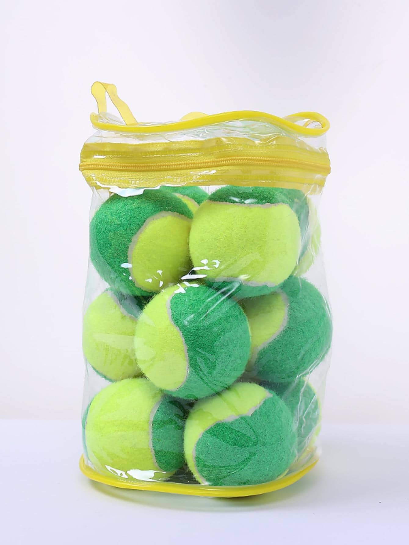 12pcs Two Tone Rubber Tennis Ball - Multicolor - View 1
