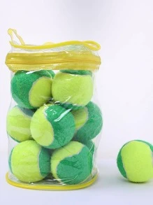 12pcs Two Tone Rubber Tennis Ball - Multicolor - View 2