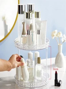 1入組可旋轉化妝品收納架 - 無色 - 查看 10