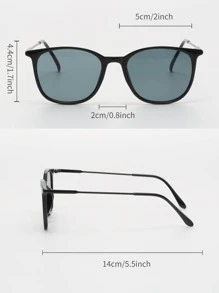 2pairs Round Frame Sunglasses - Black - View 5