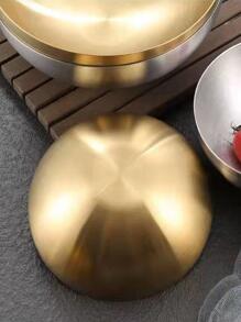 1 pieza Bol de acero inoxidable - Plateado - Ver 6