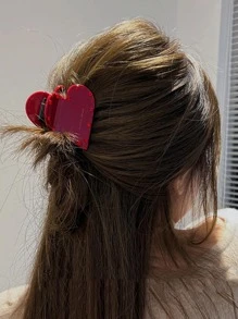 Artiglio per capelli con design cuore - Multicolore - Visualizzare 1