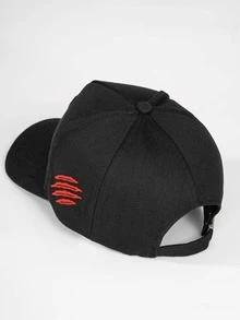 1pc Men Tiger Embroidered Fashion Baseball Cap, For Daily Life Street - Black - View 2