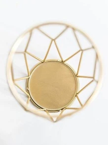 1pc Iron Flower Vase,Home Decor,Flower Vase,Centerpiece,Table Decor Gifts Birthday Graduation Room Decor Glass Vase - Gold - View 6