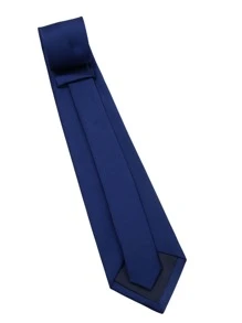 1 cà vạt nam trơn, dùng để trang trí trang phục - Màu xanh hải quân - Xem 3