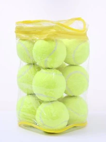 12pcs Rubber Tennis Ball - Multicolor - View 1