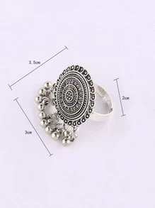 1pc Vintage Style Atmosphere Commemorative Travel Ring - Multicolor - View 4