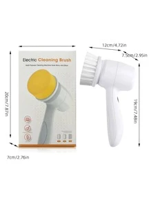 Limpiador de cepillo eléctrico multifunción 3 en 1 para fregadero de baño, cocina, ventana, automóvil con cepillo eléctrico giratorio y carga tipo C - Blanco - Ver 10