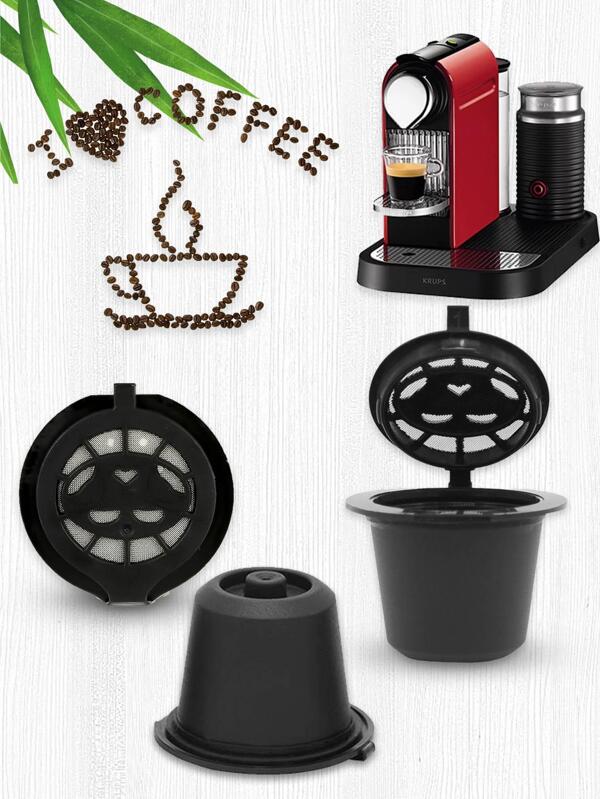 1pc Refillable Coffee Capsule Filter Cup Nescafe Reusable Capsule Gusto Capsules Refill 3 Colors School Supplies Back To School