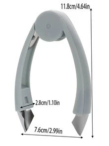 1 pieza Antifaz de acero inoxidable piña - Celeste - Ver 2