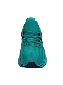 Men's Athletic Shoes Running Walking Tennis Shoes Sports Non Slip Sneakers - Màu xanh ngọc - Xem 3
