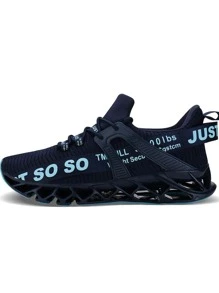 APRILSPRING Mens Athletic Shoes Running Walking Blade Tennis Sneakers - 藏蓝色 - 查看 4