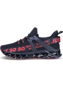 APRILSPRING Mens Athletic Shoes Running Walking Blade Tennis Sneakers - Đỏ - Xem 3