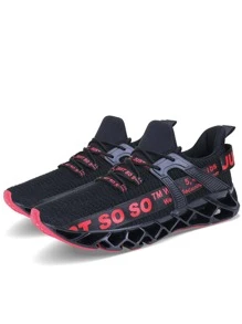 APRILSPRING Mens Athletic Shoes Running Walking Blade Tennis Sneakers - Đỏ - Xem 5
